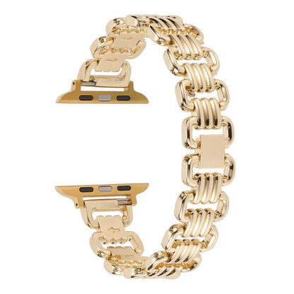 Alloy metal ladies watch bracelet for Apple Watch in silver, black, gold, rose gold, Starlight colours