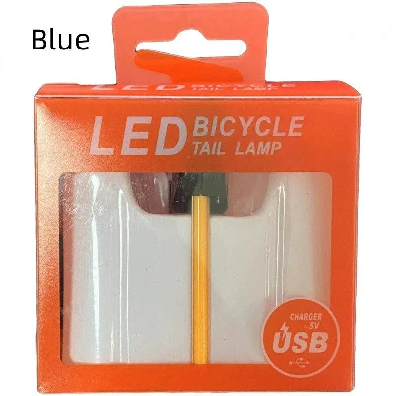 Waterproof USB charging riding taillight for bicycle and motorcycle modification in five colour options