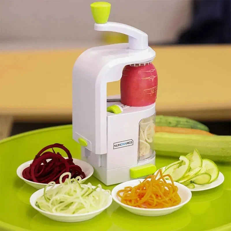 Hhomeenjoy Multifunctional Spiral Vegetable Slicer - Hassle-Free Veggie Prep