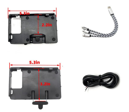 Black ABS plastic motorcycle phone navigation bracket for BMW R1200GS and R1250GS