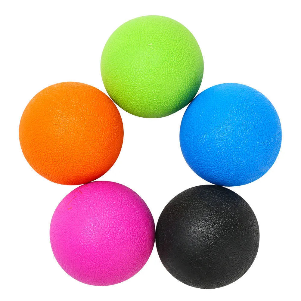 Green TPE massage ball for muscle relaxation with 6.1cm diameter