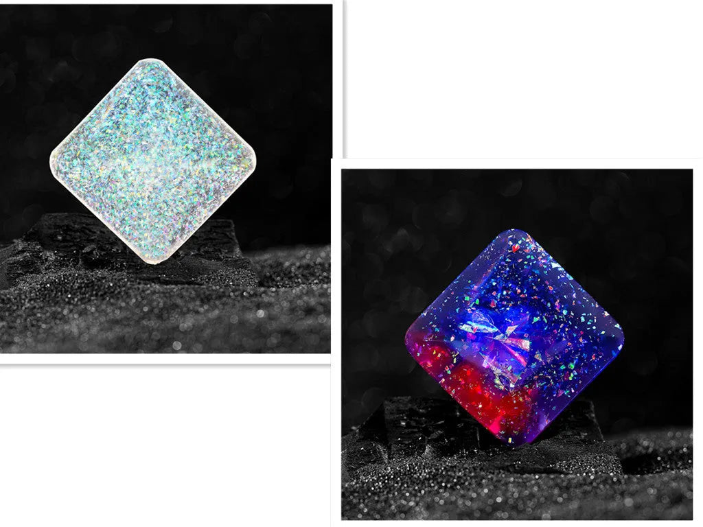 Resin rotating pocket flip toy, 4 x 4 x 1.3 cm quadrilateral desk toy in multiple colour options