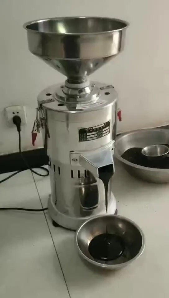 Stainless steel electric sesame paste grinding machine with automatic operation for home kitchens
