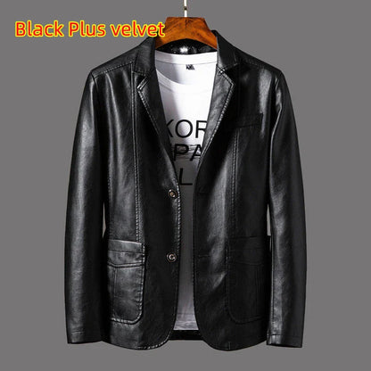 Stylish leather jacket with unique studded lapels and quilted sleeves, available in a variety of colors and sizes