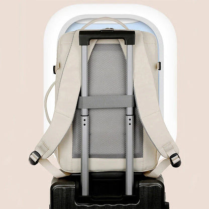 Versatile laptop backpack with multiple pockets and storage compartments for business travelers