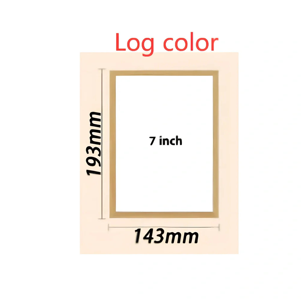 Personalised LED photo frame displaying custom black-and-white sketch with tri-colour lighting options