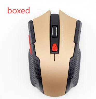 2.4G Wireless Optical Gaming Mouse with adjustable DPI settings in multiple colors