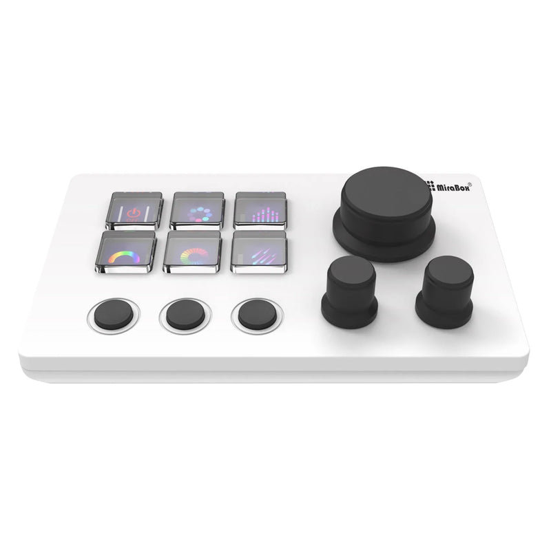 Visual Keyboard N3 Keypad with universal USB connection, includes 2-metre data cable and mounting bracket for versatile desktop setup, available in white or black colour.