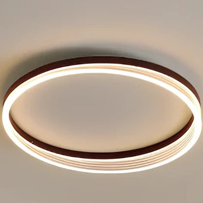 50cm acrylic ceiling light with remote control showing gold-coffee finish and LED illumination