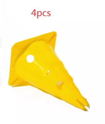 Bright orange football training cone with durable polyethylene construction, 30CM tall