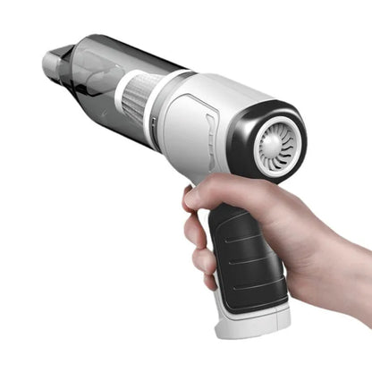 Brushless gold style wireless handheld car and pet vacuum cleaner with 200ml dust bucket.