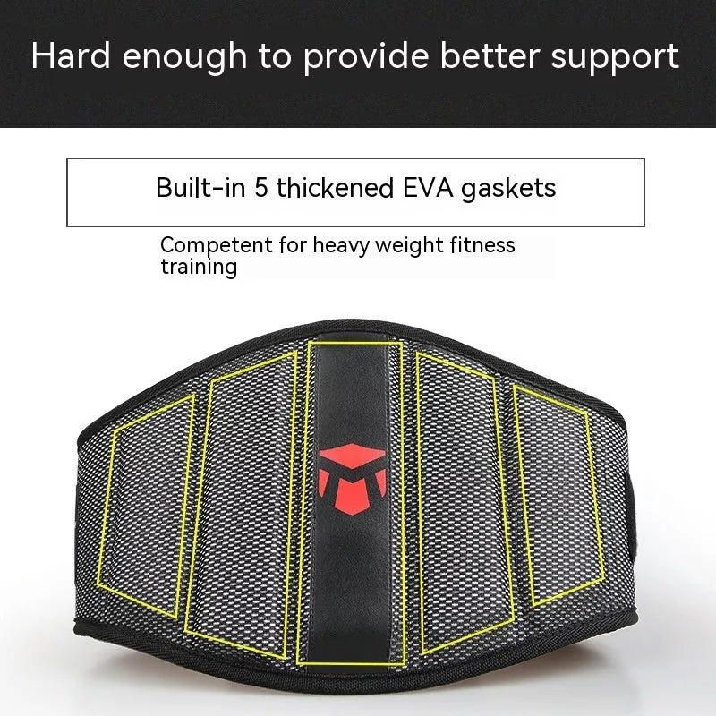 Deep Squat Workout Belt for weightlifting, adjustable for waist sizes 2 feet 6 inches to 3 feet 4 inches