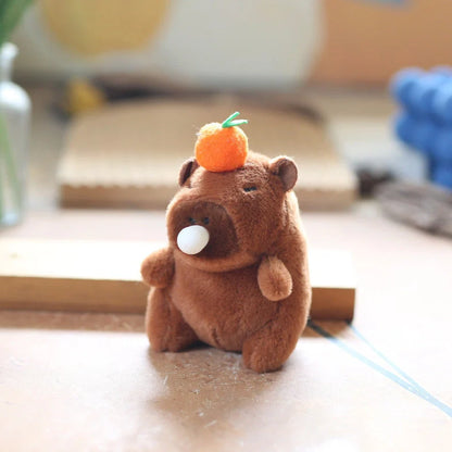 12cm spit bubble design stuffed toy pendant with super soft short plush fabric