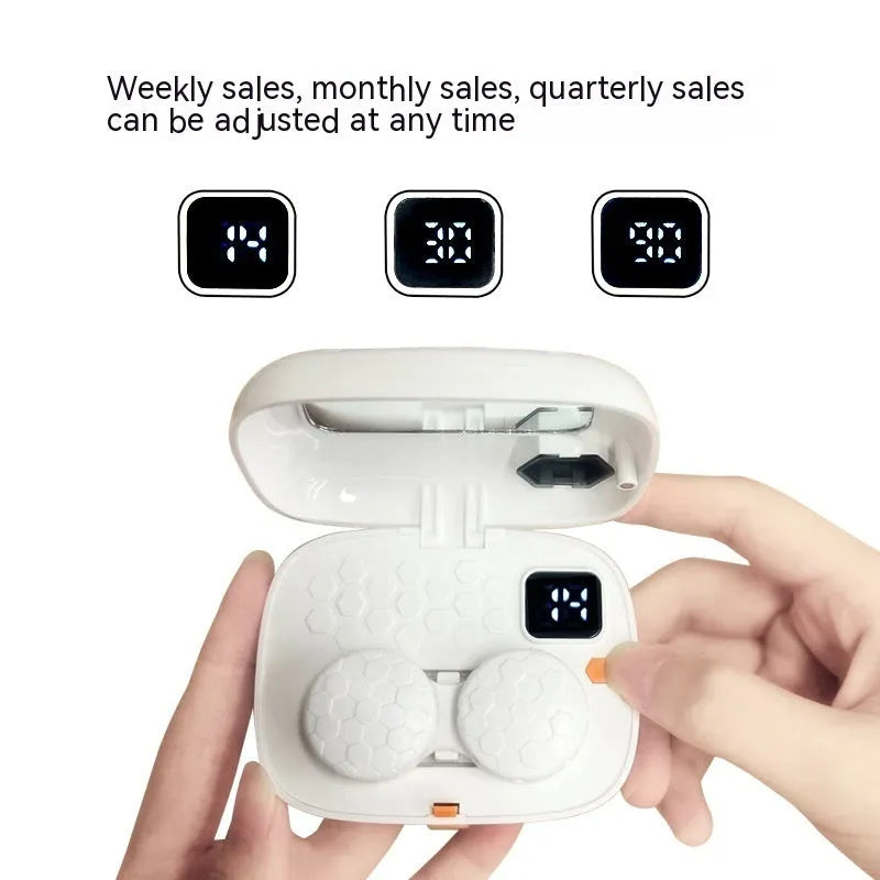 Automatic cleaning machine electric ultrasonic flushing instrument for invisible glasses in 85x65x30mm size