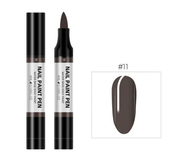 24 color water-based nail polish painting pen for 3D nail art designs