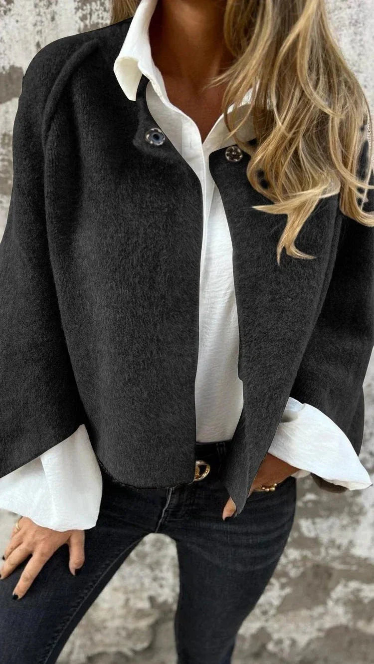 Women's cozy batwing sleeve cardigan in various colors and sizes