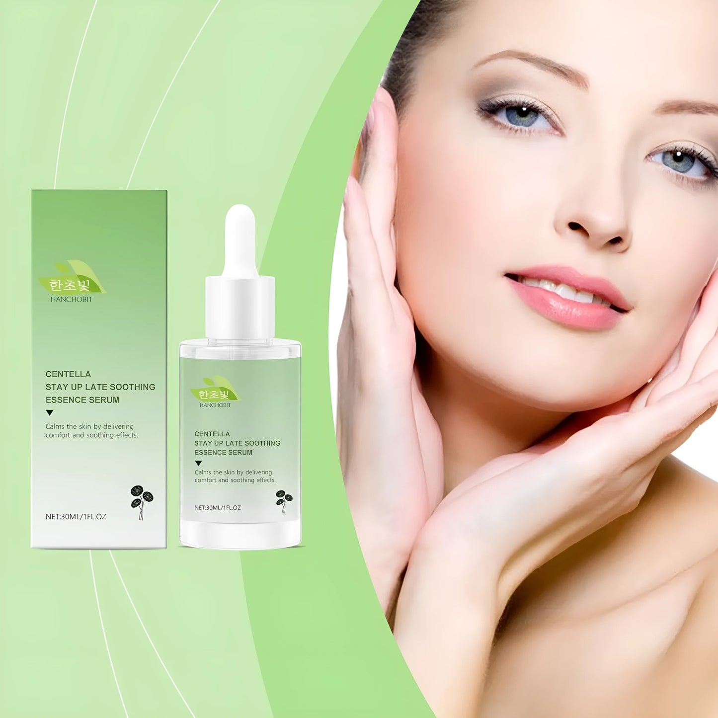 30ml bottle of Centella Asiatica Soothing Solution skincare liquid