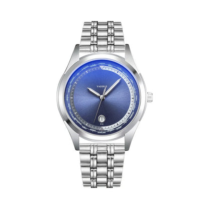 Men's luxury steel luminous sports watch with waterproof technology and BlueRay glass