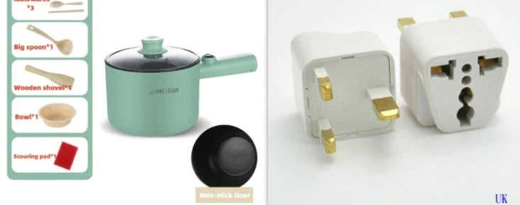 Versatile electric hot pot with stainless steel construction and non-stick interior for easy cooking and cleaning