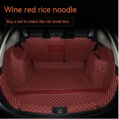 Mitsubishi Outlander custom boot liner with 3D edges and non-slip TPE XPE surface