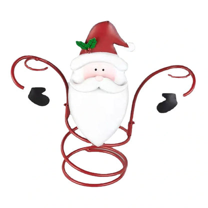 Christmas wine glass holder with removable arms and festive design, perfect for holiday decor