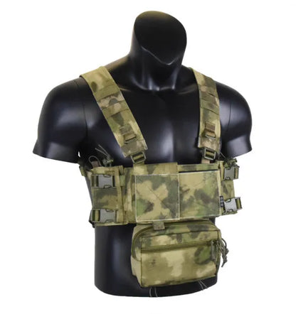 Expandable breathable chest mount vest in American Cordura fabric, available in multiple colours, one size fits all.