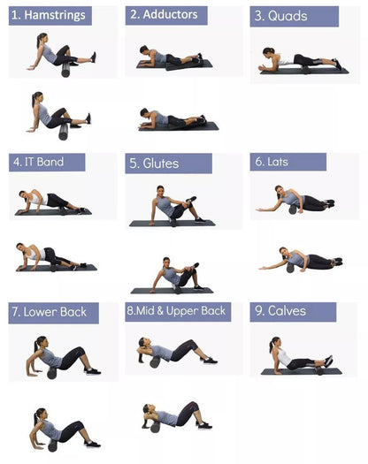 Yoga Column Peanut Ball EPP Foam Shaft Set for physical therapy and exercise