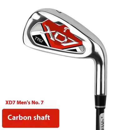 Golf club with steel or carbon shaft in men red, men blue, women purple, or lady purple colour option