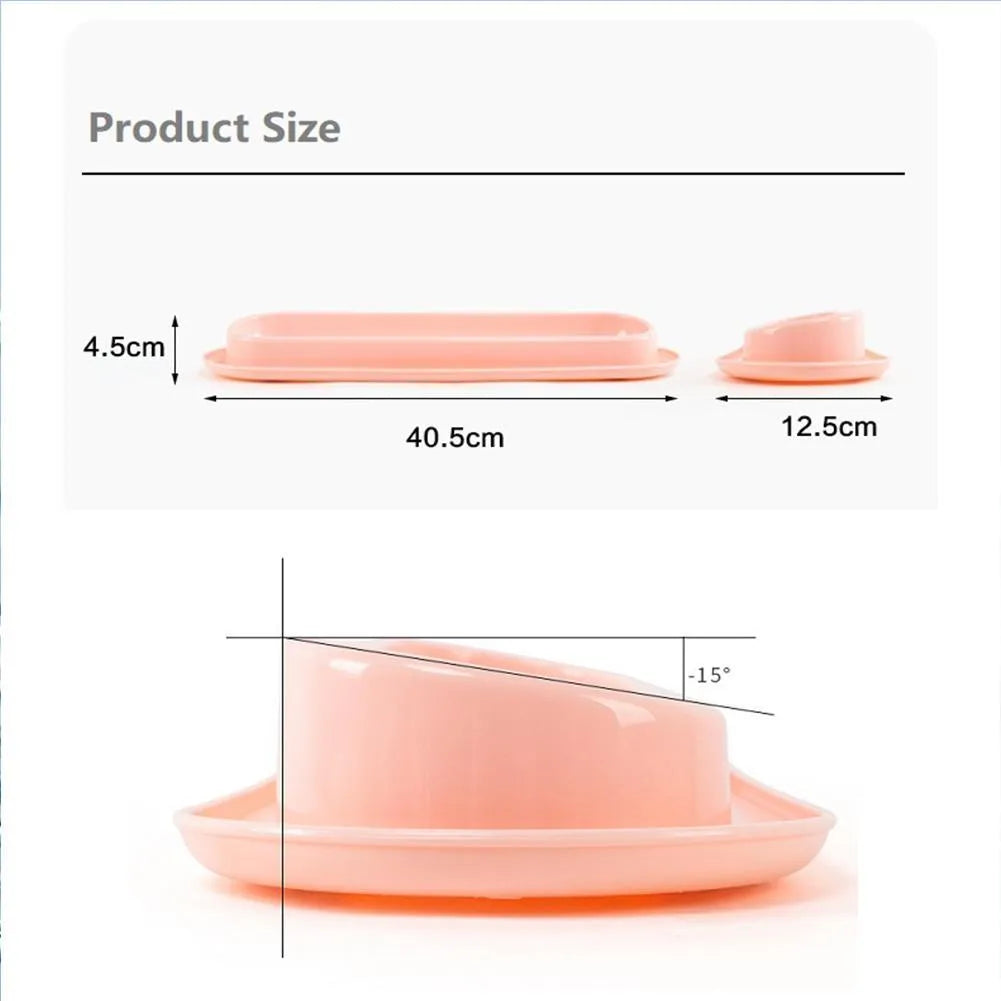 Green raised pet food and water bowls with non-slip leakproof bases for dogs and cats