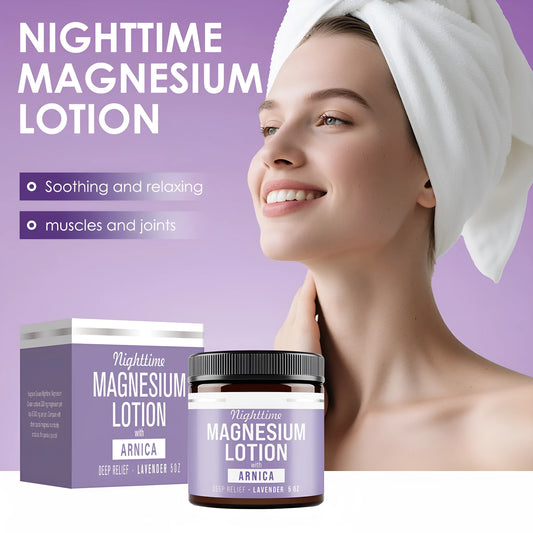 Magnesium Body Butter Cream 150ml jar with shea butter and grape seed oil ingredients