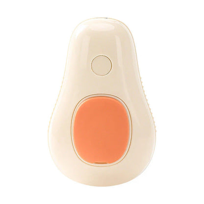 Electric steam brush for cats and dogs, with rounded bristles for gentle grooming and effective hair removal