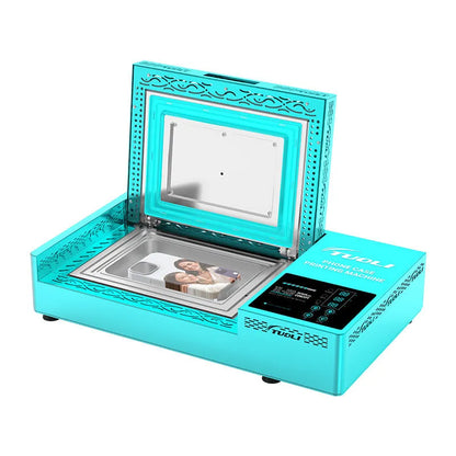 Metal phone case heat transfer printing press machine for custom decoration.
