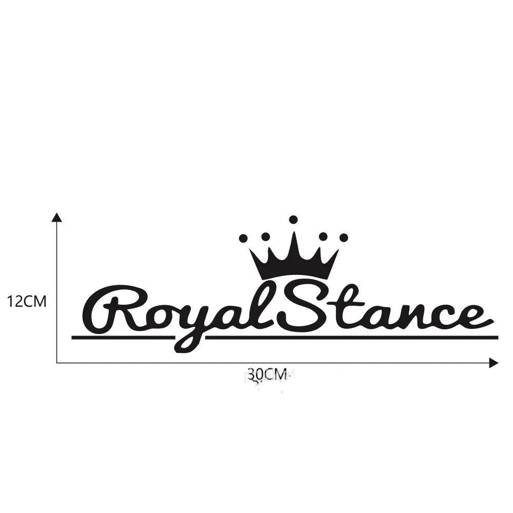 Reflective colourful crown-shaped vinyl car sticker for window or body decoration.