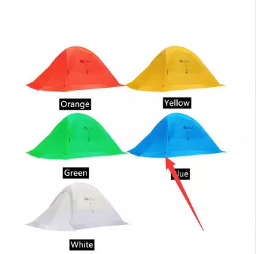 MU Gaodi Double Qingqi 2 Outdoor Camping Tent in various colors with waterproof feature