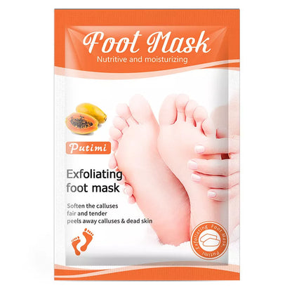 Exfoliating foot mask socks for dead skin removal and heel whitening, 2024 model