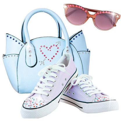 Bling Nail Drill Tool Diamond Supplement Set with 180 adhesive gems for nail art