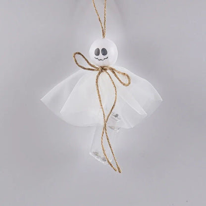 Halloween LED lighting chain with colourful ghost lights and battery box for seasonal decoration
