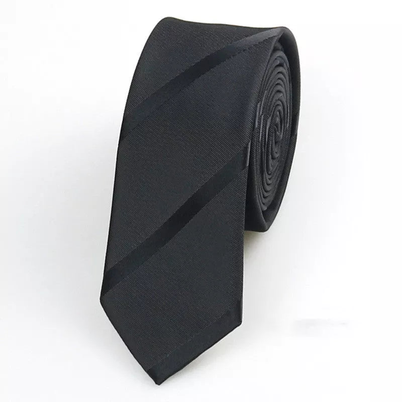 Korean style glossy hand tie for men, 5cm wide, striped dot retro design