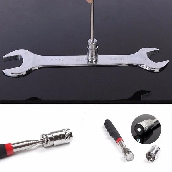 LED Magnetic Pick Up Tool with telescopic shaft and LED light for retrieving small metal objects