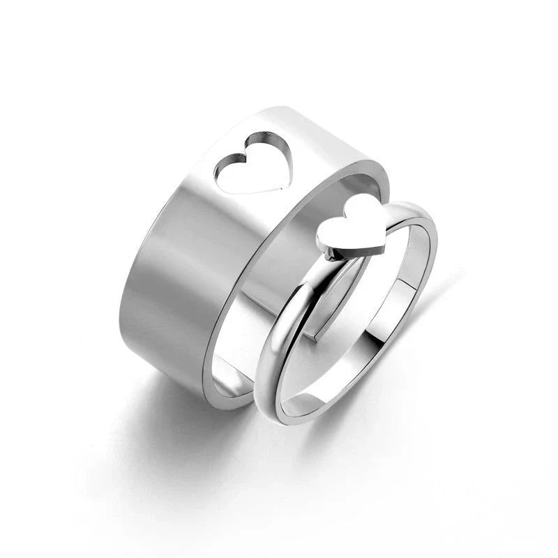Elegant titanium steel ring with customizable peach, butterfly, and cross designs, perfect for special occasions and gift-giving