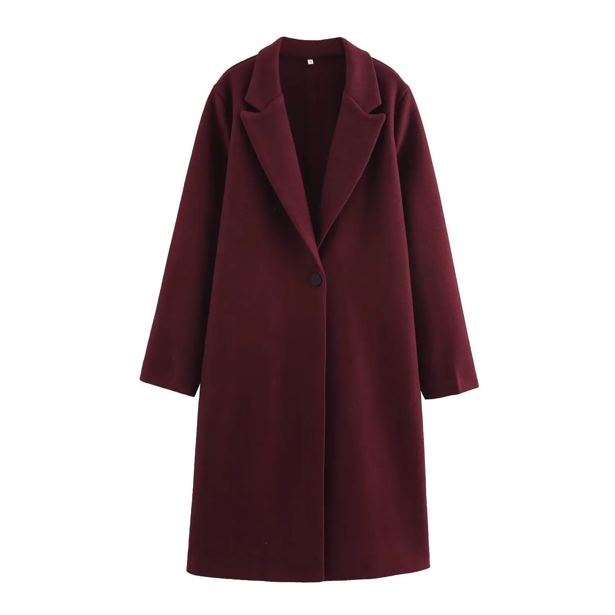 Women's long sleeve polyester jacket in solid colour, regular fit, sizes XS to L
