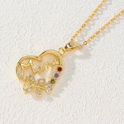 Elegant gold-plated heart-shaped ring with multi-colored rhinestone embellishments, a thoughtful Mother's Day gift