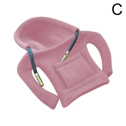 Gear shift knob hoodie cover in cloth material, universal 13x8cm size for manual or automatic cars