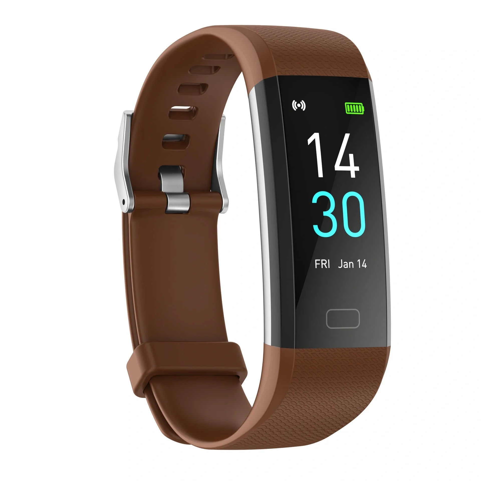Smart watch with blood pressure and heart rate monitoring in multiple colors