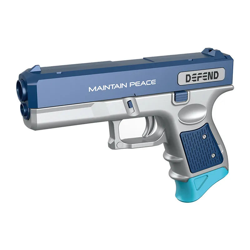 Personalized children toy gun in orange, blue, camouflage green or grey, plastic, soft bullet shooting