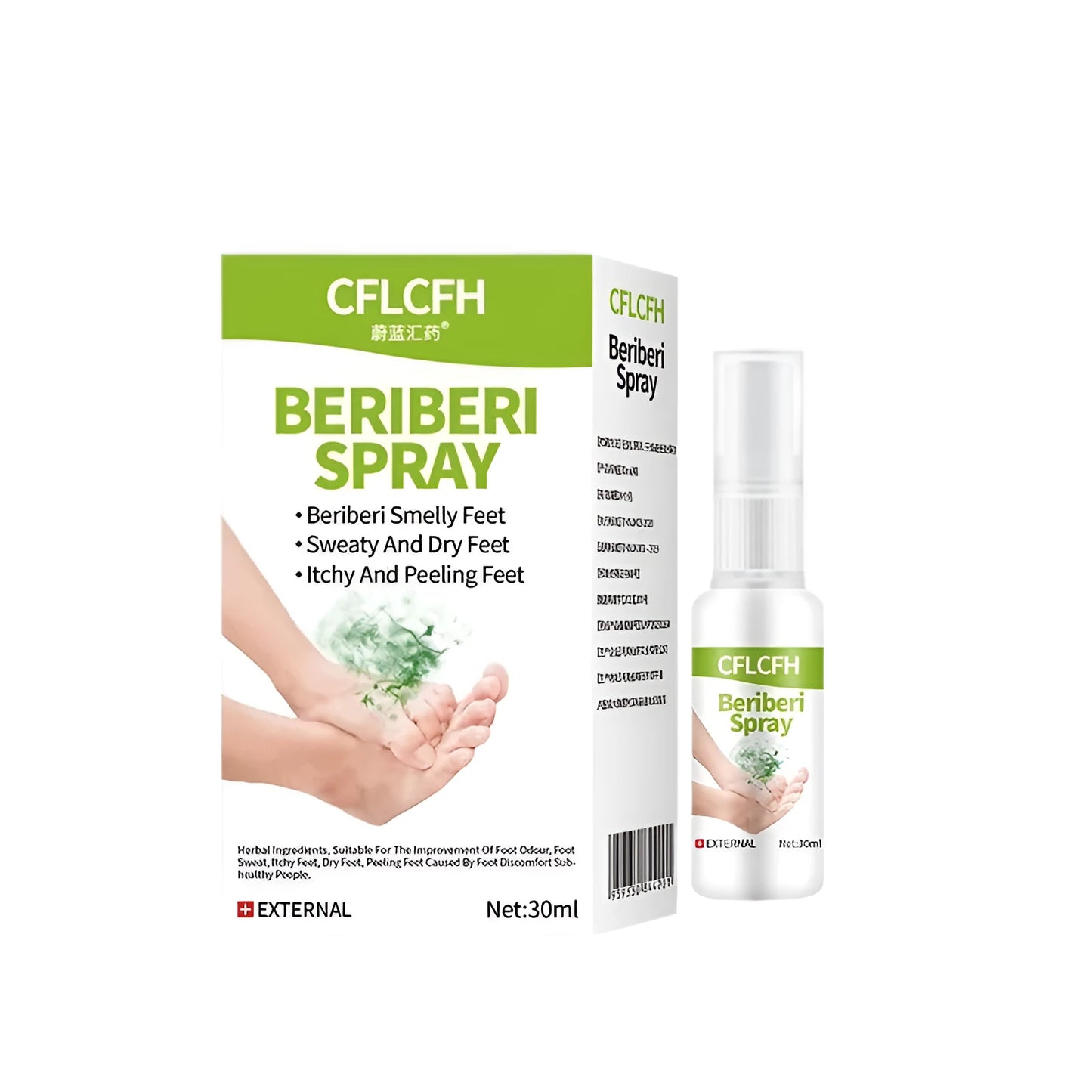 English Foot Odor Spray 30ml bottle for foot freshness