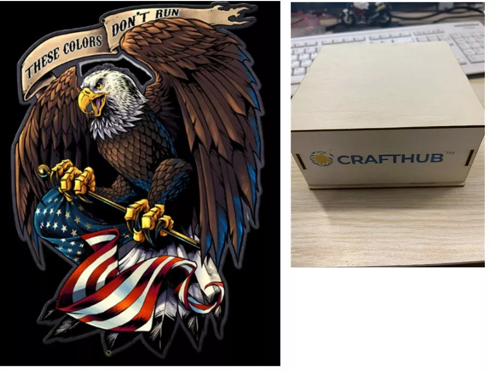 Animal Puzzle Craft Hub A3 Size Wooden Box for puzzle storage and organization