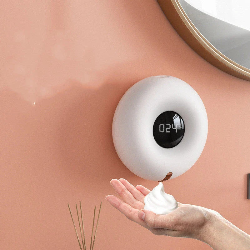 Touchless automatic foam soap dispenser with infrared sensor for hands-free, hygienic handwashing