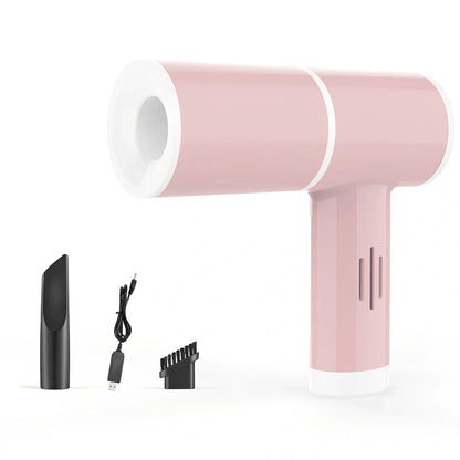 Black wireless handheld car vacuum cleaner with pistol grip design for vehicle interior cleaning