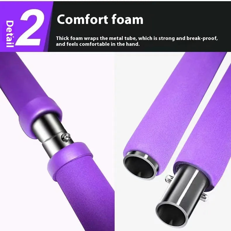 Adjustable hip training pulling rope for yoga and fitness exercises in choice of colours